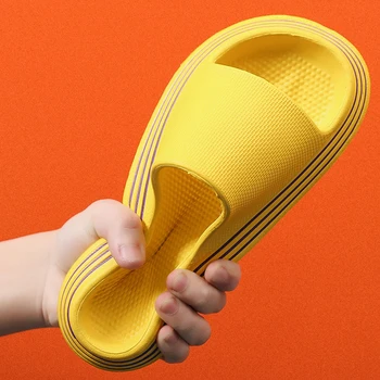 Lucyever Yaz Platformu Banyo Ev Terlik Kadın Konfor Yumuşak Taban Plaj Flip Flop Kadın EVA kaymaz Çift rahat ayakkabılar
