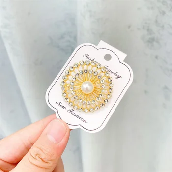 Lüks Kristal Broş Lüks Vintage Geometrik Broş Pin Takım Elbise Giyim Takı Süs Çok Fonksiyonlu Anti Pozlama Broş