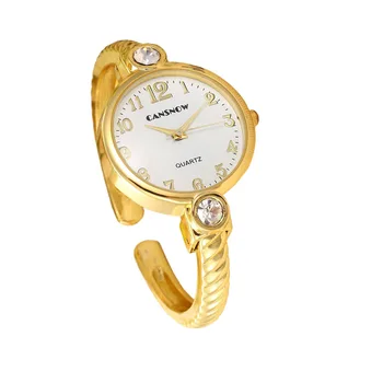 Lüks Marka Kadın Saatler Moda Paslanmaz Çelik Kayış Kuvars kol saati Altın Bayanlar Elbise İzle Saat Relogio Feminino