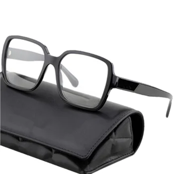 Lüks Tasarım güneş gözlüğü çerçevesi Tüm Maç Kadınlar Büyük Kare Anti-Mavi Işık Gözlük Tahta Fullrim 56-17-140 Reçete