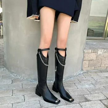 Lüks Zincir Takılar Yüksek topuk Çizmeler için Tüm Maç Kaliteli Kadın Ayakkabı Takılar Yüksek Çizmeler için Vintage Moda Zarif ayakkabı Takılar