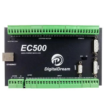 Mach3 CNC Ethernet hareket kontrolörü EC500 460kHz 3/4/5/6 Eksenli yükseltme Hareket Kontrol Kartı freze makinesi