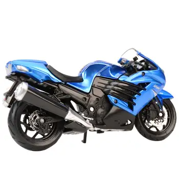 Maisto 1: 18 Kawasaki Ninja ZX-14R Alaşım Spor Motosiklet Modeli Diecast Metal Oyuncak Sokak Yarışı Motosiklet Modeli Çocuk Hediyeleri