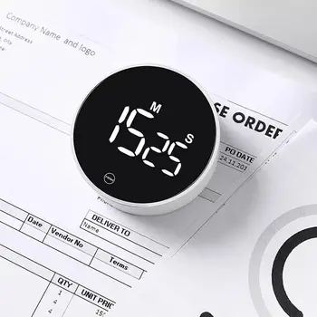 Manyetik Dijital Zamanlayıcı Mutfak Pişirme için Duş Öğrenme Kronometre LED Sayaç Manuel Elektronik Geri Sayım