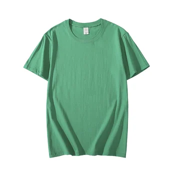 Marka Yeni Pamuk 100 % erkek tişört Saf Renk T Shirt O-boyun erkek tişörtleri Tees Tops Erkek T SHİRT Elbise