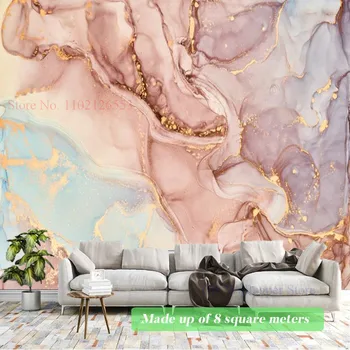Mermer Lüks Özel Duvar Modern Duvar Kağıdı Büyük duvar tablosu Oturma Odası TV Kanepe Yatak Odası Ev Dekor 3D duvar kağıdı Posteri