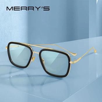 MERRYS tasarım Anti mavi ışın ışık engelleme gözlük erkekler kadınlar için moda kare bilgisayar gözlük S2394FLG
