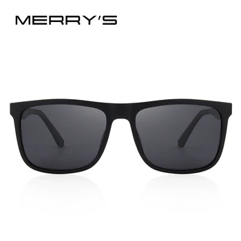 MERRYS tasarım Erkekler Polarize Kare Güneş Gözlüğü Moda Erkek Gözlük Havacılık Alüminyum Bacaklar UV Koruma S8250