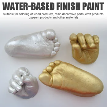 Metal Cila Su Bazlı Glitter Bronzlaştırıcı Boya Altın Folyo Boya Uygulaması Kolay DIY El Sanatları Ahşap Boya Su bazlı Bronzlaştırıcı Boya