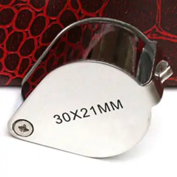 Metal Takı Büyüteç Kuyumcular Göz Aracı Mücevher Katlanır Büyüteç Cam Lens Büyüteç Üçlü Cam Takı Elmas