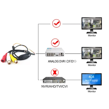 Mikro Mini Analog CCTV Kamera HD 3.6 mm 90 derece 700TVL 6 ADET 940nm Kızılötesi IR Ledler Gece Görüş Kamera