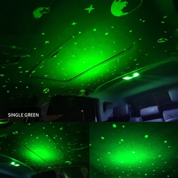 Mini Araba Çatı Gece Işığı Projektör Gökyüzü Starlight USB Dekoratif Işık Ayarlanabilir Araba Çatı Odası Yatak Odası Dekorasyon Işık LED