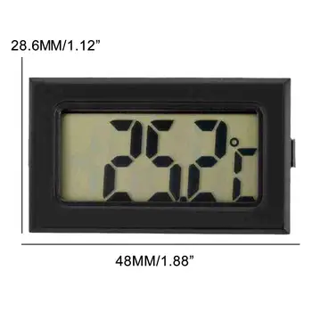 Mini Dijital LCD Oto Araba Pet Kapalı Uygun Sıcaklık Sensörü Nem Ölçer Termometre Higrometre Ölçer termostat