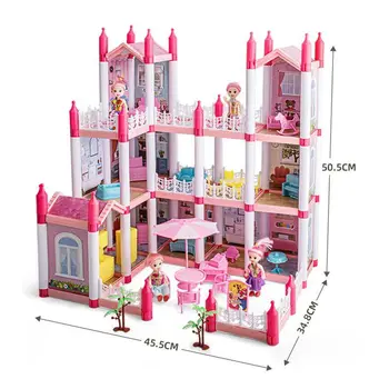 Mini Ev Çocuk Oyuncakları Prenses Oyuncak Minyatür Dollhouse Aksesuarları Kawaii Oyna Pretend Şeyler Barbie DIY Kız Oyunu Noel