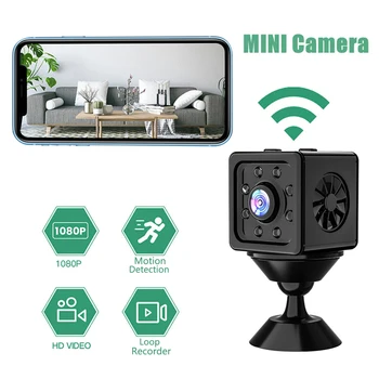 Mini IP Kamera HD 1080P WiFi Gece Görüşlü Güvenlik Monitör Kamera Hareket Algılama Kablosuz Gözetim Kamera Video Kaydedici