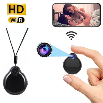 Mini Kamera WiFi IP Webcam HD 1080P Kablosuz Küçük Kamera Mikro Kızılötesi Gece Görüş Ses Video DVR Kaydedici kamera