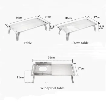 Mini kamp masası ısı kalkanı gaz sobası standı kamp sobası Katlanır Masa SOTO ST-310 gaz Brülörleri rüzgar Geçirmez soba masa