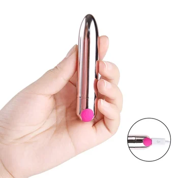 Mini kurşun vibratör USB Şarj Edilebilir Yapay Penis Vibratör Klitoral Stimülatörü Masturbator Titreşimli Pussy Masaj Seks Oyuncakları Kadınlar için