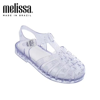 Mini Melissa 2020 Yaz Bebek ayakkabıları Bulundurma Kız Jöle Ayakkabı Sandalet Melissa Sandalet Çocuklar için kaymaz Prenses plaj sandaletleri