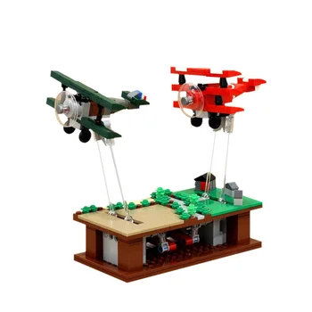 Mini Uçak Yapı Taşları Peşinde Uçuş Uçak Blokları Model Uçak Uçaklar DIY Rakamlar Tuğla MOC-35702 Oyuncaklar Çocuk