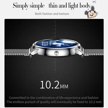 MK20 Proker akıllı saat 2020 Tam Dokunmatik Kontrol Yuvarlak Ekran Moda Kadın Smartwatch Bayan Sağlık takip saati ıOS Android İçin