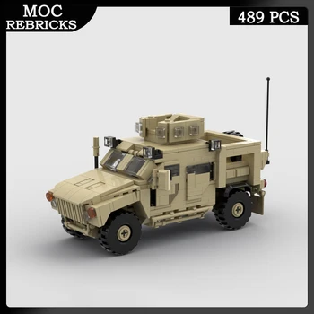 MOC Askeri Serisi Oshkosh M-ATV Fütüristik Araç Yapı Taşı Modeli Özgünlük DIY Çocuk Oyuncakları Hobiler Tatil Hediyeler