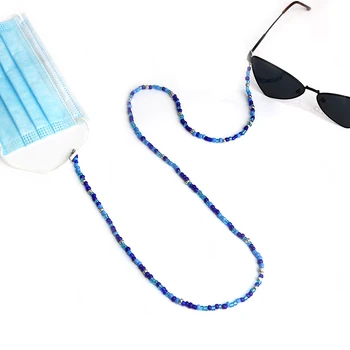 Moda Boncuklu Gözlük Zinciri renkli boncuklar Yüz Maskesi Zincirleri Kordon Güneş Gözlüğü Tutucu Askı Gözlük Aksesuarları noel hediyesi