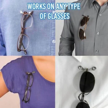 Moda Manyetik Asmak Gözlük Tutucu Klip Broş Pin Çok Fonksiyonlu Mıknatıs Güneş Gözlüğü Kulaklık Hattı Klipleri Giysi Klip Tokaları