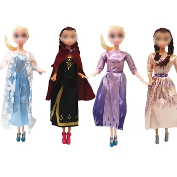 Moda Sıcak Satış 8 Ürün Giysileri 30cm Bebek Cosplay Prenses uzun elbise Bebek Aksesuarları Yüksek Kalite DIY Hediyeler Kız Oyunu