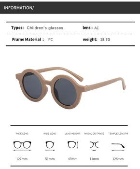 Moda Yuvarlak Çocuk Güneş Gözlüğü Erkek Kız Vintage güneş gözlüğü UV Koruma Klasik Çocuk Gözlük Lentes De Sol Gafas