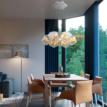 Modern LED Gypsophila tavan avize yatak odası oturma yemek odası kolye lamba parlaklık Deco asılı ışık yaratıcı tavan lambası