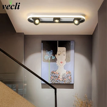 Modern LED tavan ışıkları koridor / koridor ışıkları İskandinav Minimalist aydınlatma vestiyer merdiven salonu giriş tavan lambası