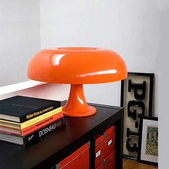 Modern minimalist İskandinav turuncu mantar masa lambası buğday tasarımcı modeli yatak odası başucu masa lambası