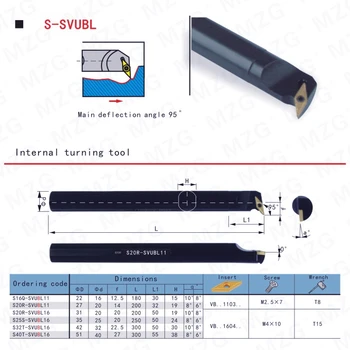 MOSASK SVUBL Sıkıcı Bar S16Q-SVUBL11 Metal Kesici Tungsten Karbür CNC torna İç Delik İç Torna Takımları