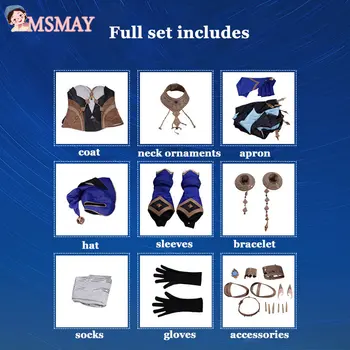 MsMay Oyunu Genshin Darbe Layla Cosplay Kostüm Tam Setleri Noel Yeni Yıl Cosplay parti giysileri