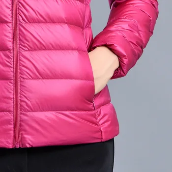 NewBang Artı Boyutu 6xl 7XL Ördek şişme ceket kadınlar ultra hafif şişme mont Tüy Ceket Artı kadın Palto Rüzgarlık Mont