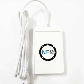NFC Okuyucu USB ACR122U Temassız Akıllı IC UID Kart Yazıcı RFID Fotokopi 13.56 mhz Klon Teksir Değiştirilebilir Etiket Kartı Anahtar Fobs