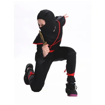 Ninja Kostüm Cosplay Hançer Dart Silah Çocuk Erkek Kız Doğum Günü Karnaval Parti Elbise Çocuk Seti Hediye