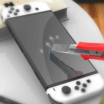Nintendo Anahtarı HD temperli cam filmi Nintendo Anahtarı Oled ekran temperli cam ekran koruyucu 3 ADET temperli cam koruyucu