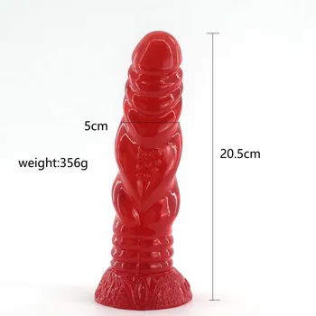 NNSX Anal Ass Plug Penis Yapay Penis Vantuz Şarap Kırmızı Renk Vajinal Masaj Mastürbasyon Seks Oyuncakları Kadınlar için erkekler popo fiş