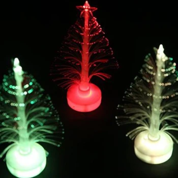 Noel ağacı küçük renk değiştiren ışık Mini lamba Merry Xmas hediyeler iç alevsiz LED renk değiştiren yapıştırıcı