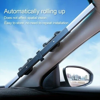 Nokta Geri Çekilebilir araç ön camı Güneş Gölge Perde UV Koruma Güneşlik Blokları Kapak Açık Araba Styling