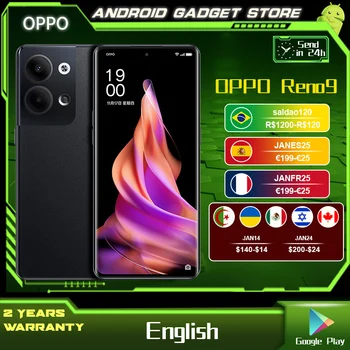OPPO Reno9 RENO 9 5G Cep Telefonu Snapdragon 778G 6.7 OLED 64MP Kamera NFC Akıllı telefon