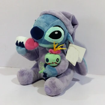 Orijinal Disney Lilo Dikiş Tutan Scrump peluş oyuncaklar Yumuşak Dolması Hayvan Bebekler 26 CM için Çocuk Hediye