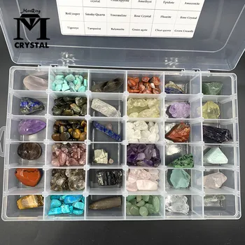 Otuz altı Çeşit Doğal Kaba çakıl taşı Taş Ve Kristal Kuvars Kaya mineral örneği Şifa Reiki Ev Dekor Hediye