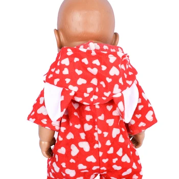 Oyuncak bebek giysileri ile top üst Aşk Bebek Bebek Sevimli Jumper Tulum Moda 43 cm Reborn Amerikan Kız Bebek Aksesuarları Çocuk Oyuncakları