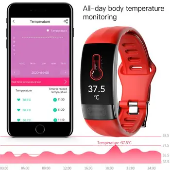 P11 Artı akıllı saat Sağlık İzleme Çok Fonksiyonlu Su Geçirmez 0.96 inç Spor İzci Spor Bilezik Android için