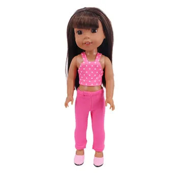 Paola Reina oyuncak bebek giysileri Moda Stil yaz elbisesi Fit 14.5 inç Wellie Wisher ve 32-34 Cm Bebek Nancy Kız Aksesuarları, Hediye