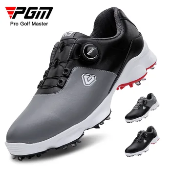 PGM 2022 golf ayakkabıları çıkarılabilir çiviler su geçirmez topuzu ayakkabı bağı spor ayakkabı erkek ayakkabıları 2022