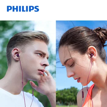 Philips SHE4305 Bas Kablolu Kulaklık ile bir Mikrofon ile Kulak Stereo Gürültü İptal Spor Kulaklık LG Resmi Test